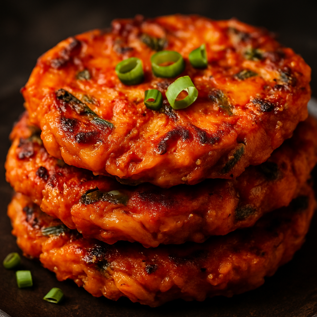 Korejské křupavé kimchi placičky