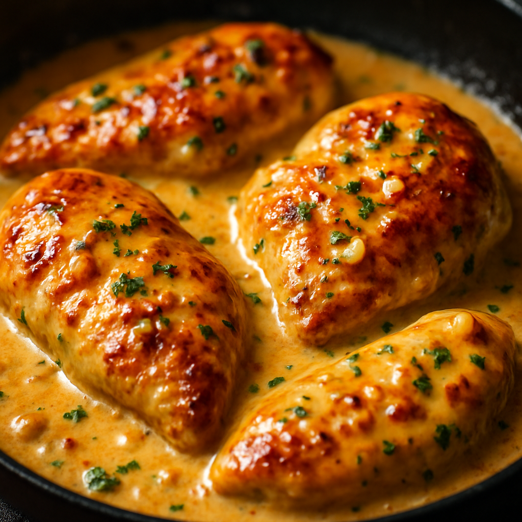 Krémové kuře na medu a česneku