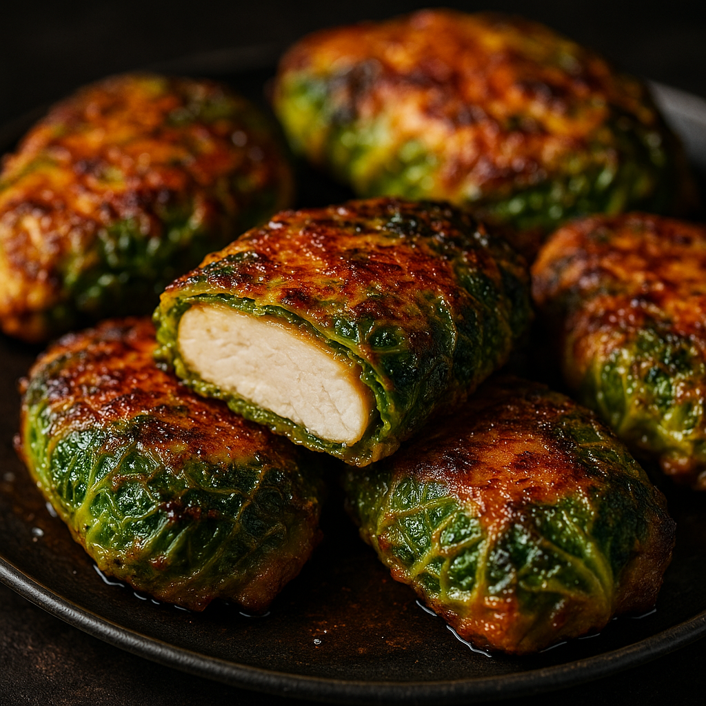 Kuřecí plátky v kapustovém obalu