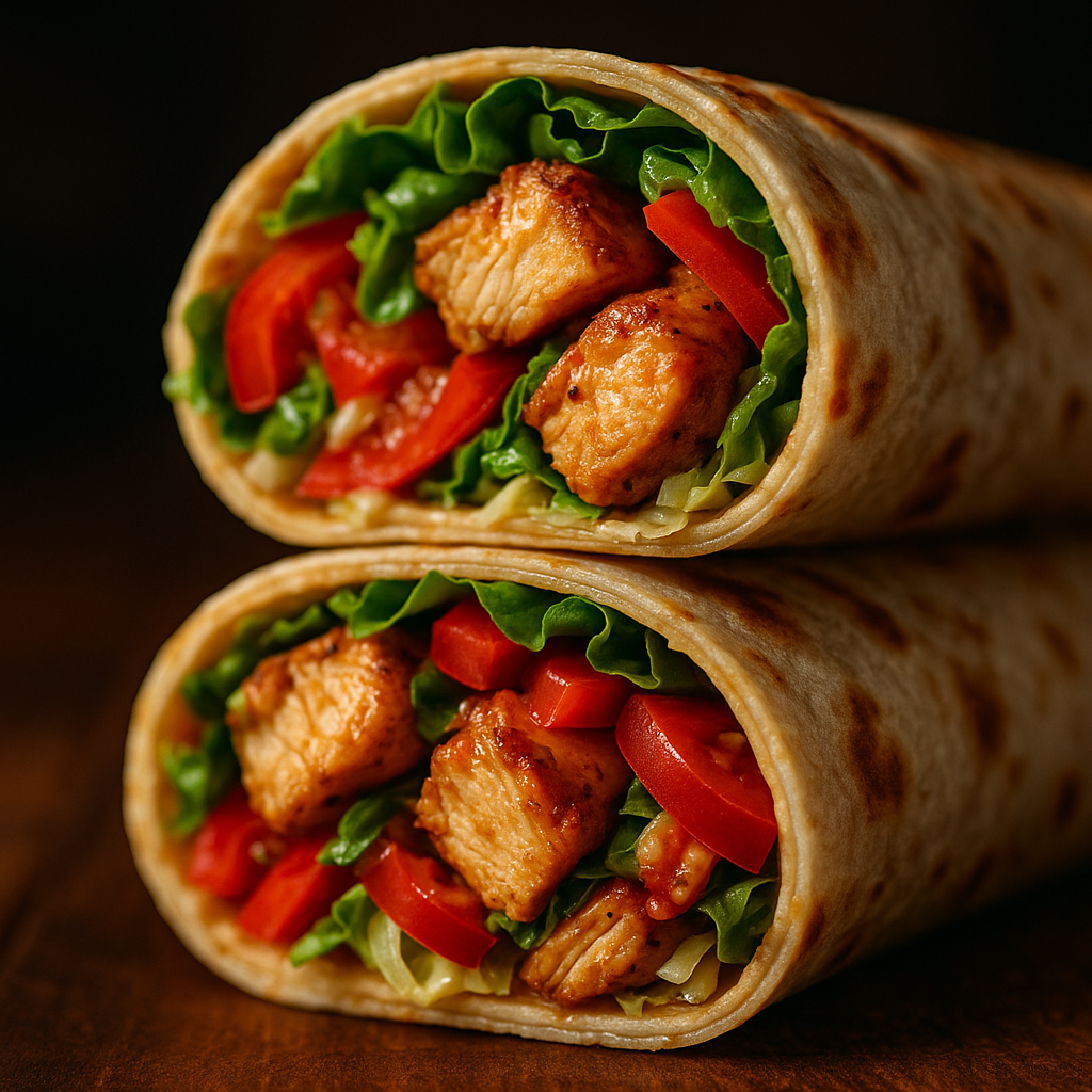 Domácí tortilla s kuřecím masem